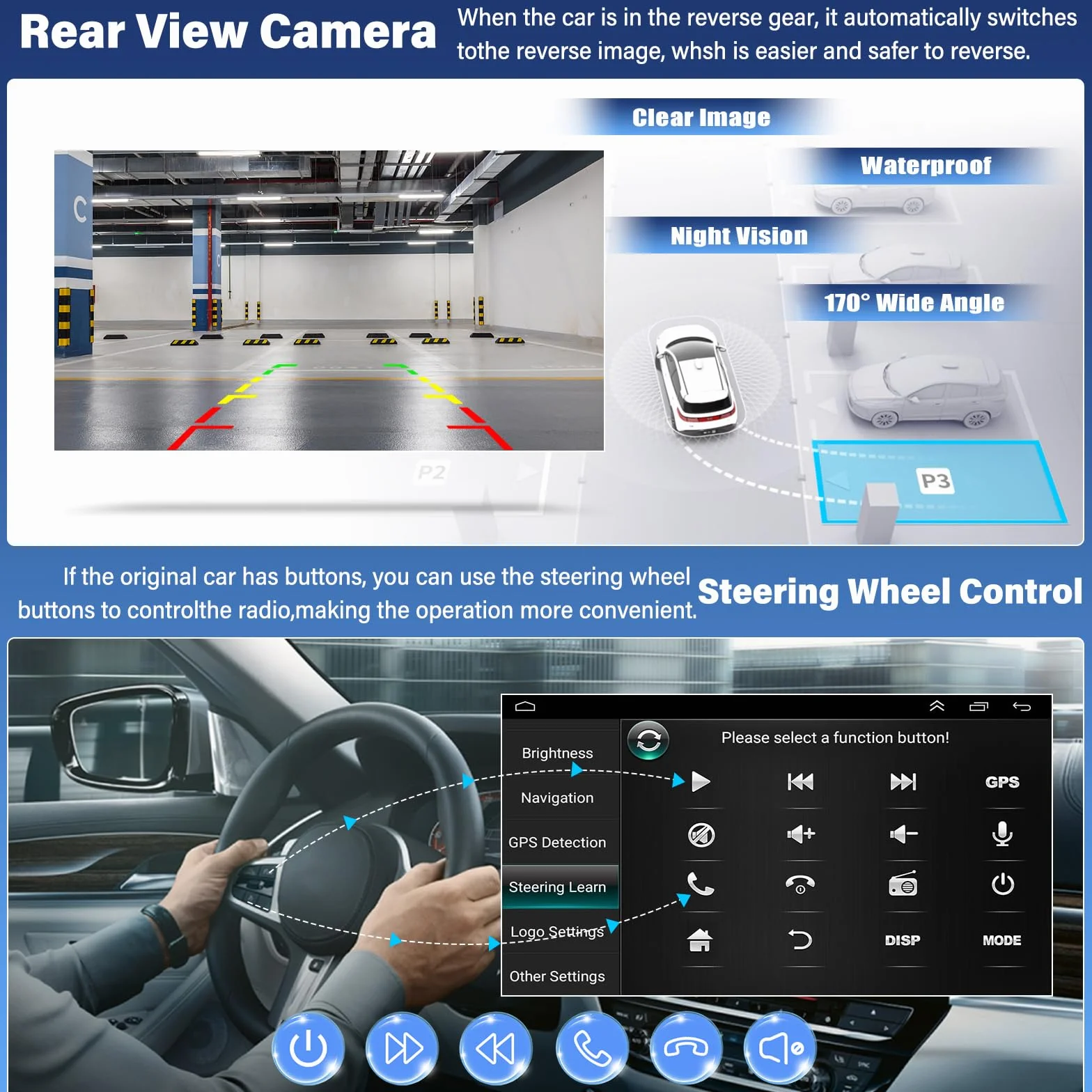 2G + 32G Android 13 radio samochodowe do Mercedesa Benz Sprinter 2006-2017 z Carplay Android Auto 9-calowy ekran z Bluetooth Mirror Link, WiFi, GPS, SWC FM/RDS, kamera cofania