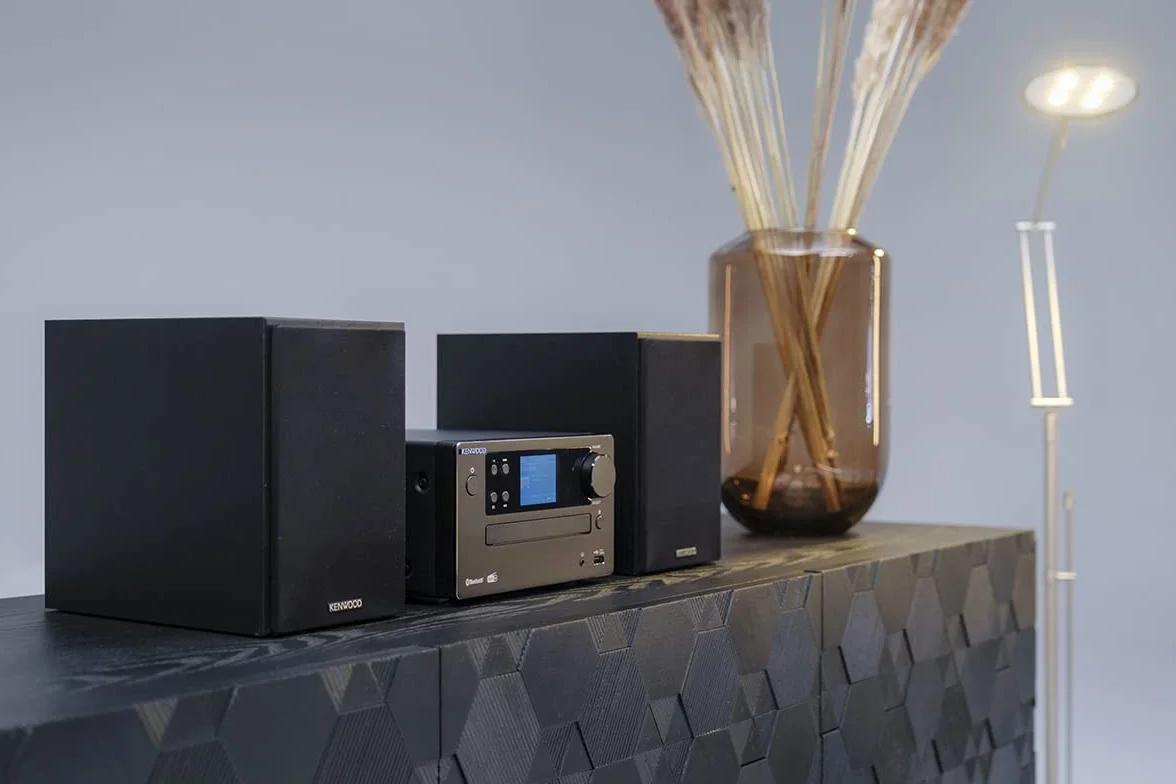 KENWOOD M-725DAB-B - Micro Hi-Fi system z DAB+, CD, USB, Bluetooth i wyświetlaczem TFT, Midnight Black