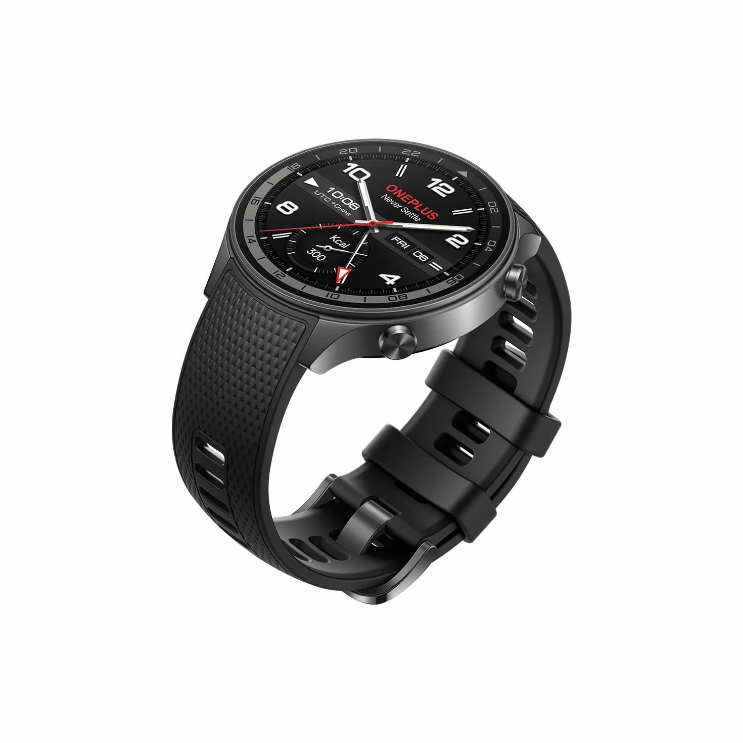 OnePlus 2R Watch z systemem Wear OS 4 firmy Google, chipset Snapdragon W5, czas pracy baterii do 100 godzin, wyświetlacz AMOLED 1,43", ponad 100 trybów sportowych, GPS o podwójnej częstotliwości, 5