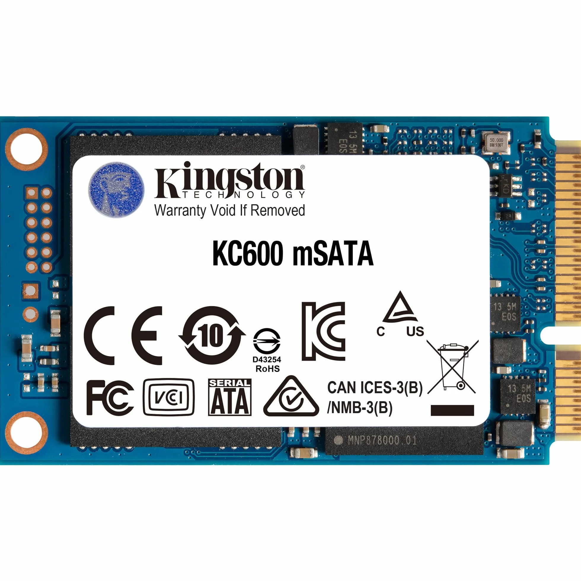 Kingston KC600 SSD 1024GB SATA3 mSATA SKC600MS/1024G