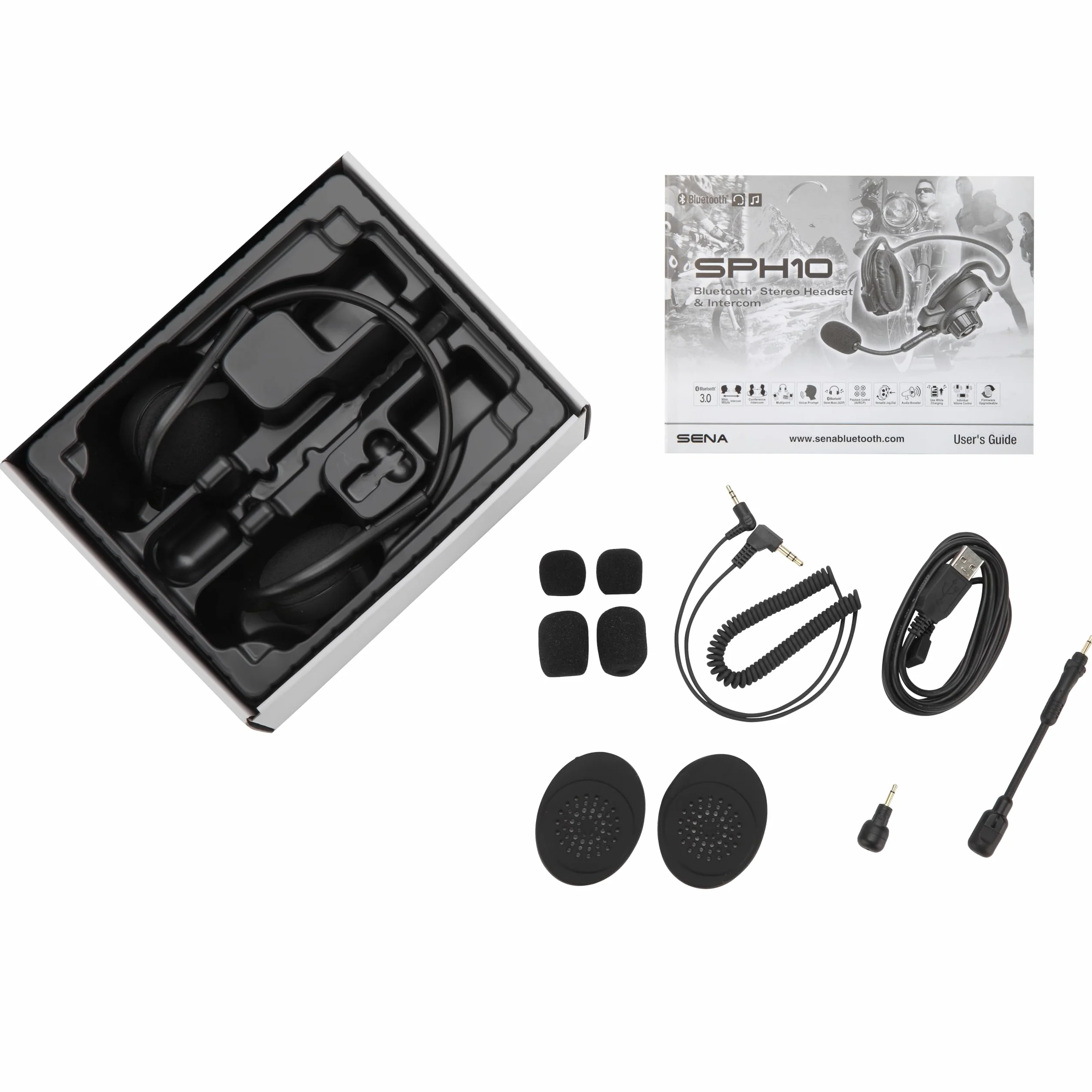 SENA SPH10-10 system komunikacji Bluetooth, czarny