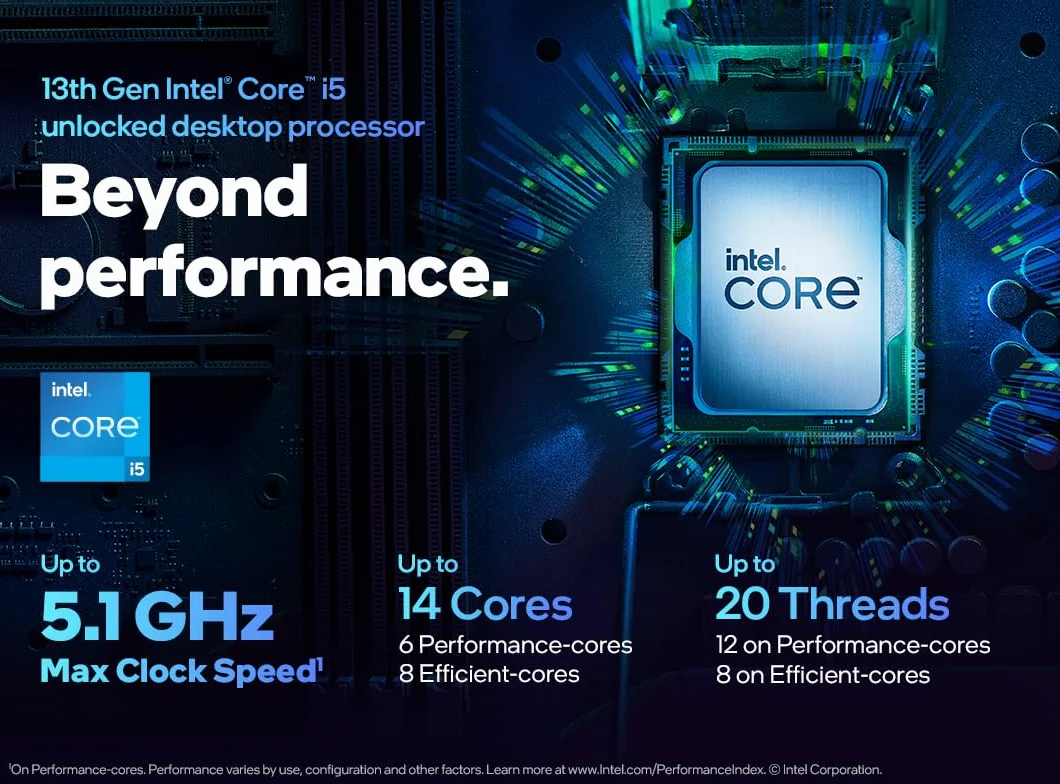 Intel Core I5-13600Kf BX8071513600KF Procesor, Wielokolorowy, 24 MB