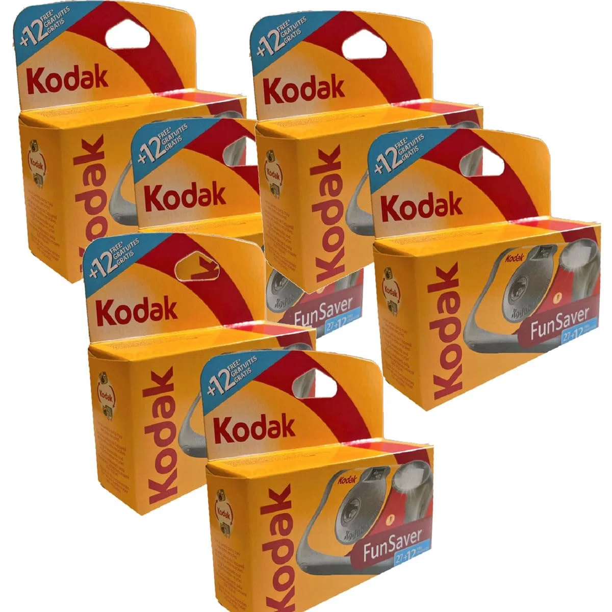 Kodak Fun Saver Aparat jednorazowego użytku (6-pak) pakiet (6 przedmiotów)