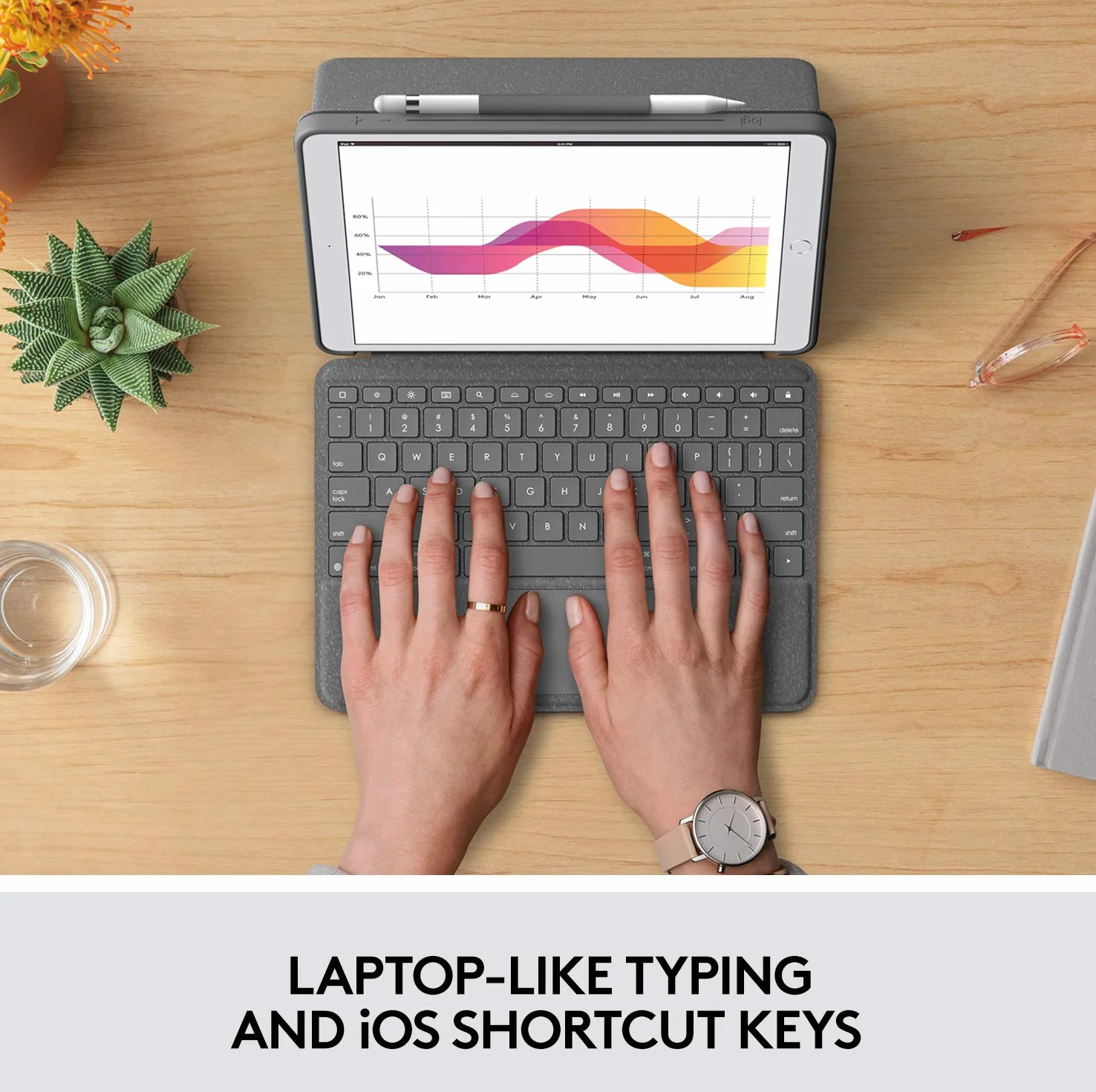 Logitech Combo Touch for iPad - UK QWERTY