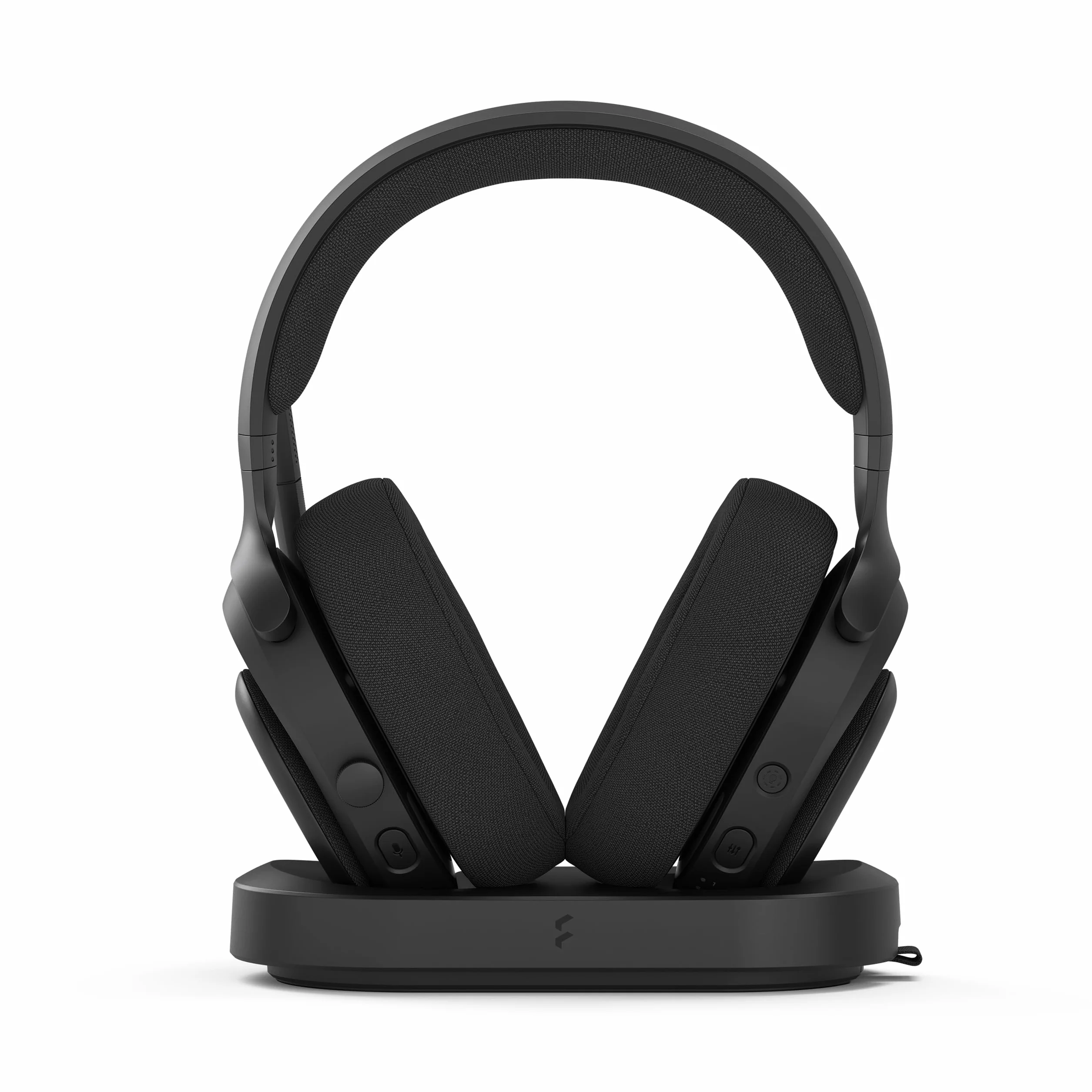Fractal Design Scape Dark – bezprzewodowy zestaw słuchawkowy do gier komputerowych – odłączany mikrofon z redukcją szumów, żywotność baterii do 40 godzin, konfigurowalne oświetlenie otoczenia, czarny