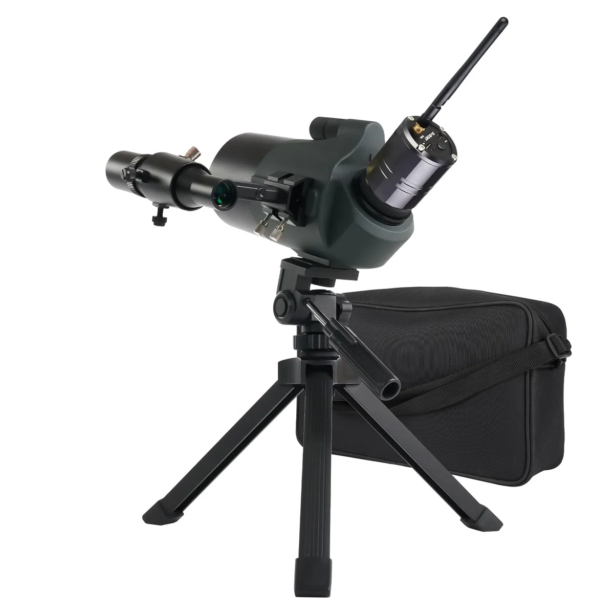 Svbony SV41Pro Mak Luneta Obserwacyjna ze Statywem, SC001 WiFi Camera, Finderscope i Mocowanie Celownika, 28-84X80 FMC Podwójna Prędkość Fokus, Wodoodporne do Astronomiczny Obserwacja Księżycu