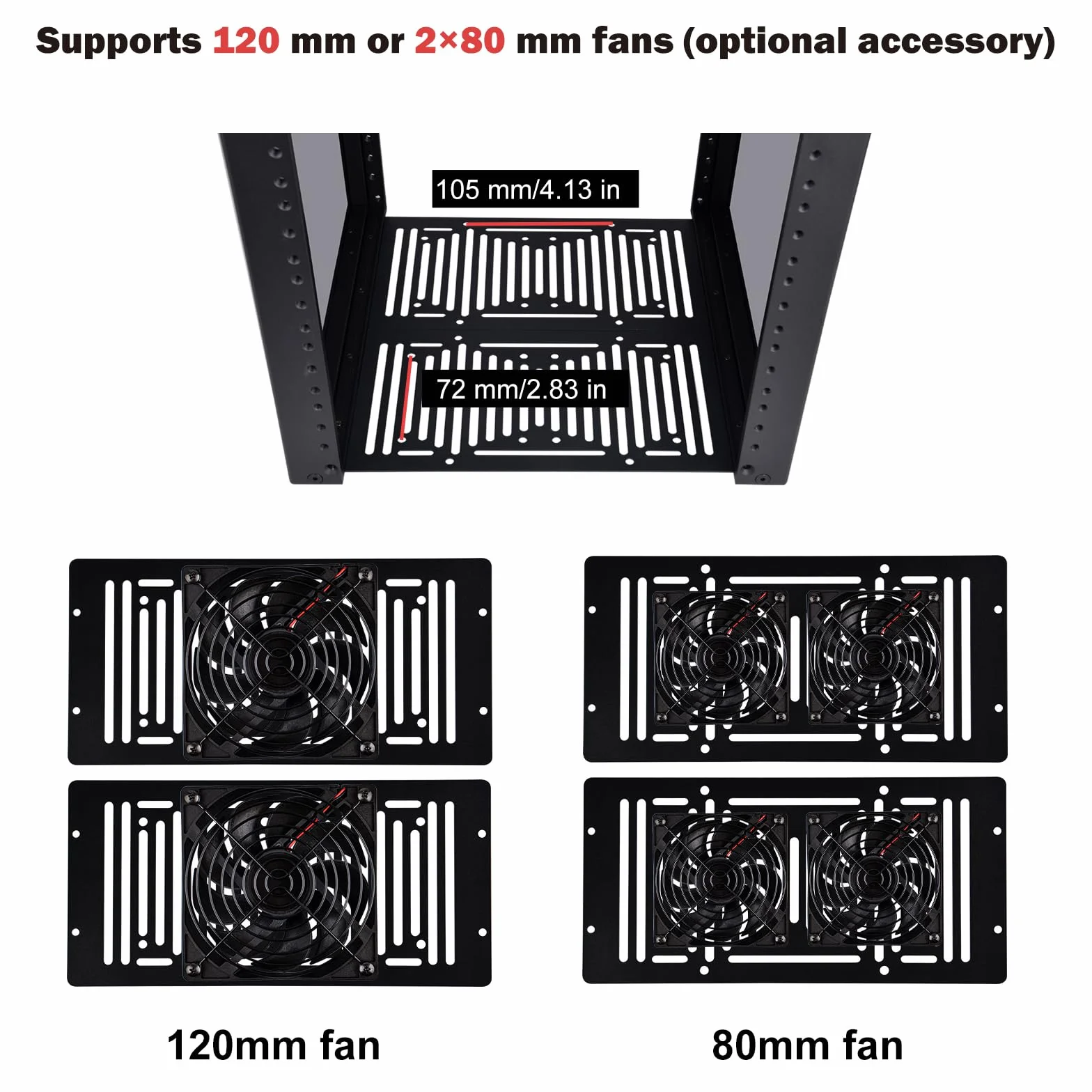 GeeekPi Szafa serwerowa 8U, DeskPi RackMate T1 Plus, 10-calowy stojak sieciowy do serwerów, sieci, urządzeń A/V, głębokość 260 mm, czarna