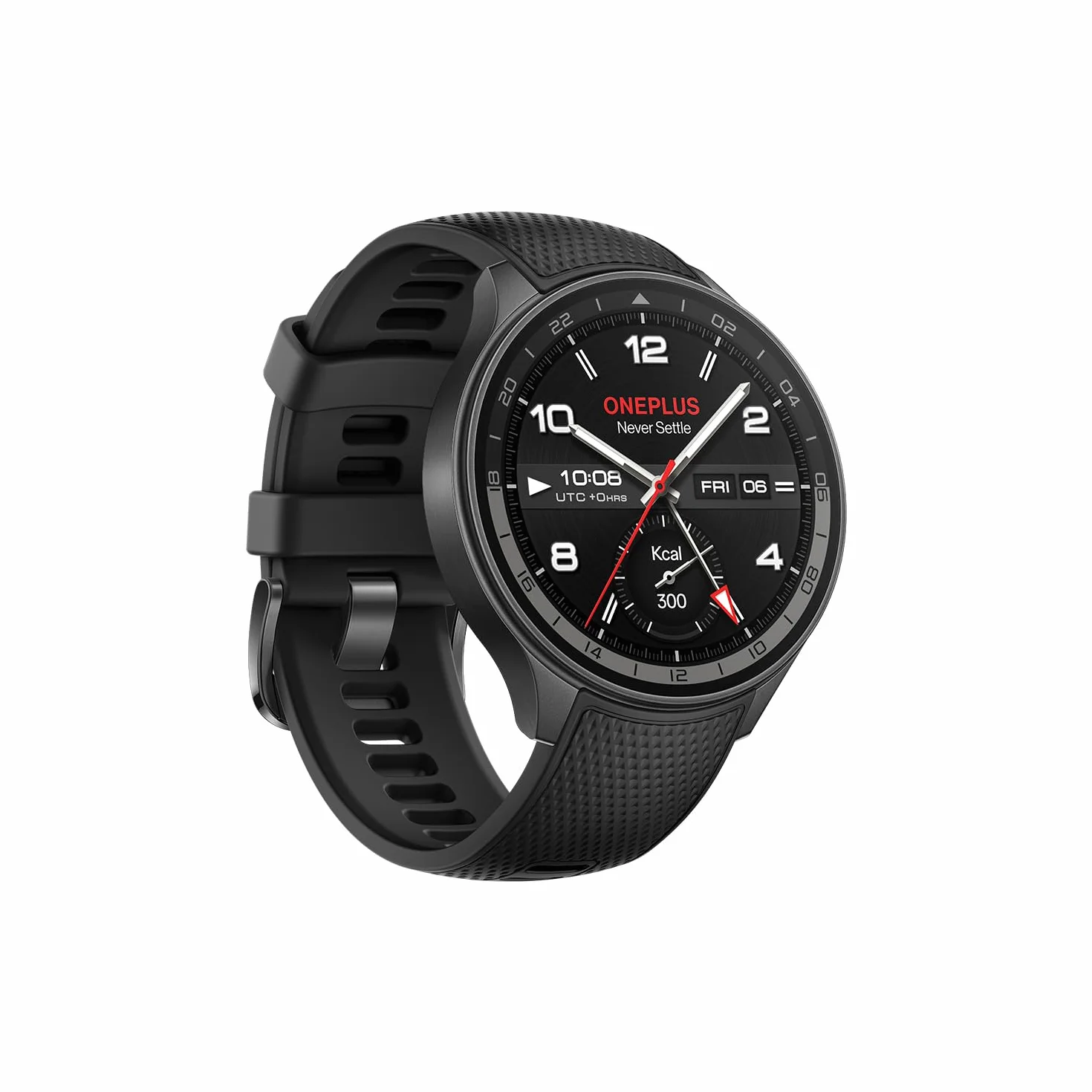 OnePlus 2R Watch z systemem Wear OS 4 firmy Google, chipset Snapdragon W5, czas pracy baterii do 100 godzin, wyświetlacz AMOLED 1,43", ponad 100 trybów sportowych, GPS o podwójnej częstotliwości, 5