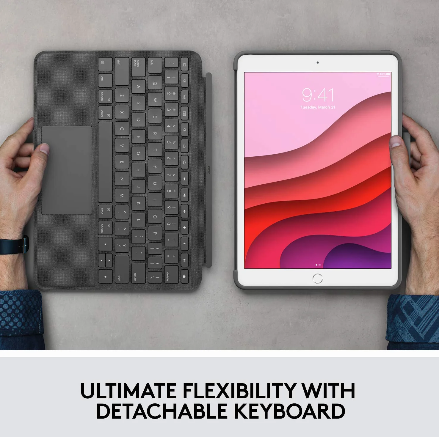 Logitech Combo Touch for iPad - UK QWERTY
