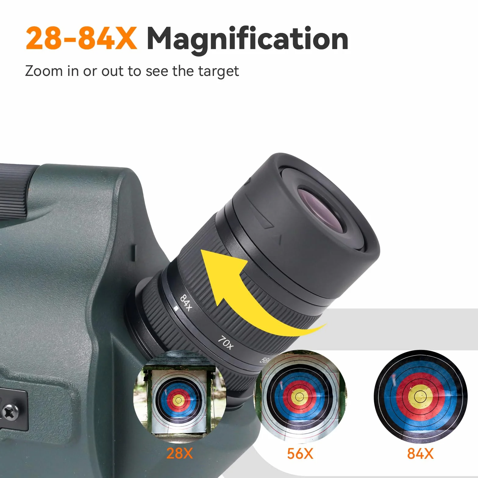 Svbony SV41Pro Mak Luneta Obserwacyjna ze Statywem, SC001 WiFi Camera, Finderscope i Mocowanie Celownika, 28-84X80 FMC Podwójna Prędkość Fokus, Wodoodporne do Astronomiczny Obserwacja Księżycu