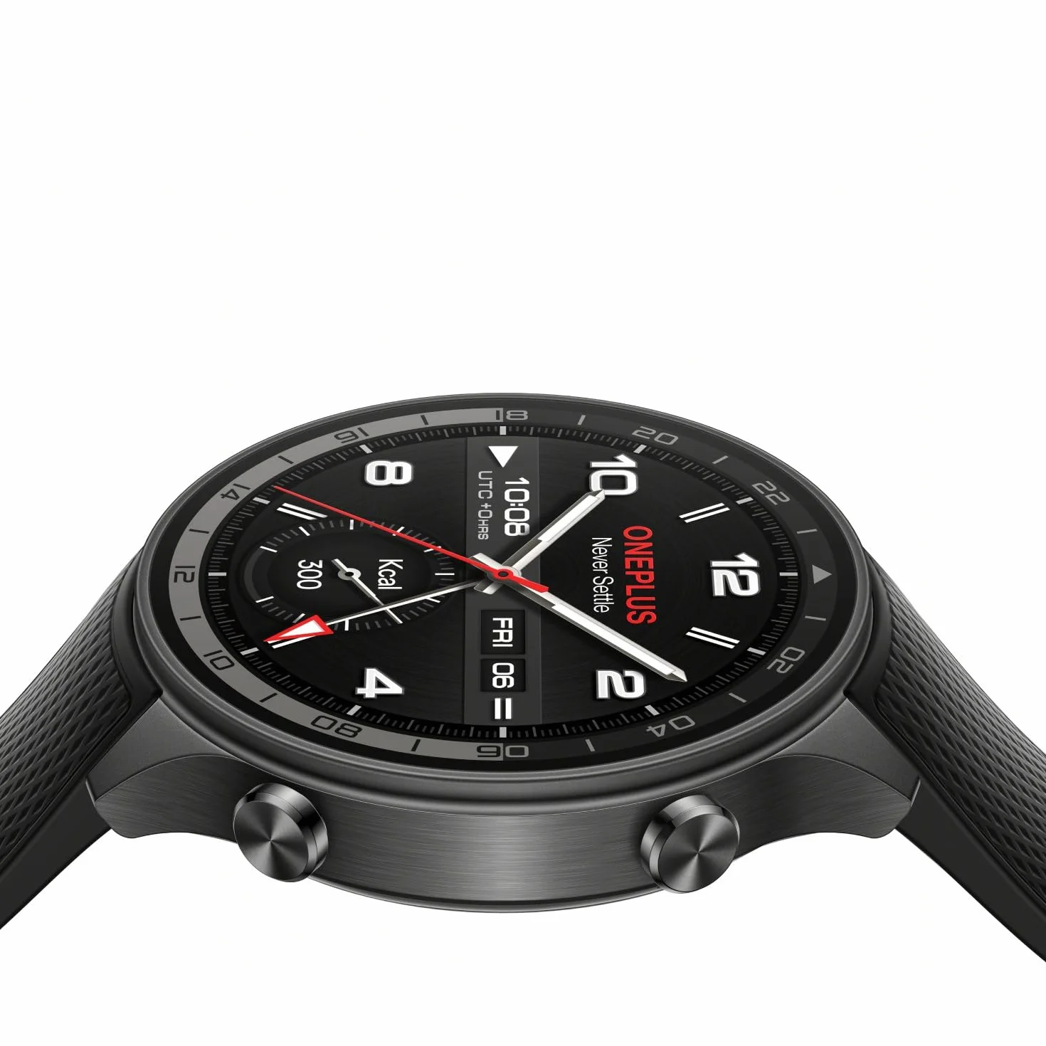 OnePlus 2R Watch z systemem Wear OS 4 firmy Google, chipset Snapdragon W5, czas pracy baterii do 100 godzin, wyświetlacz AMOLED 1,43", ponad 100 trybów sportowych, GPS o podwójnej częstotliwości, 5